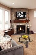Image result for How to Decorate Small Living Room with Fireplace