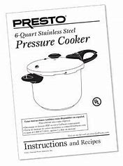 Image result for Pressure Pro Cooker Manual