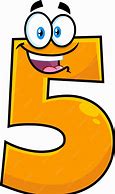 Image result for Number 5 Cartoon Character