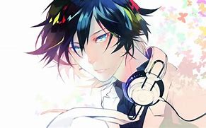 Image result for Anime Boy with Headphones