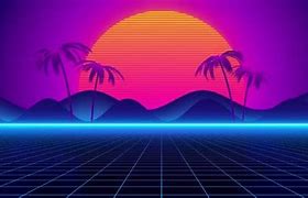 Image result for 80s Graphics Sunset