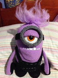 Image result for Free Crochet Pattern for the Purple Minnion
