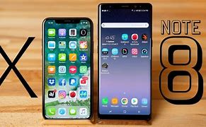 Image result for Note 8 vs iPhone X