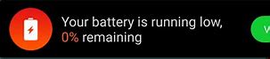 Image result for Battery Low Message
