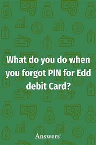 Image result for Forgot Edd Card Pin
