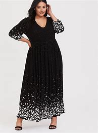 Image result for Black Maxi Dress Plus Size