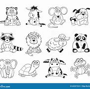 Image result for Cute Cartoon Animal Outlines