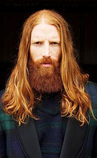 Image result for Man with Long Red Hair
