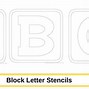 Image result for Alphabet Block Letter Stencils
