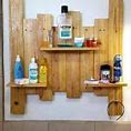 Image result for Pallet Bathroom Shelf