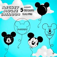 Image result for Mickey Mouse Balloon SVG