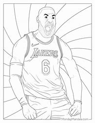 Image result for LeBron James Coloring Pages Lakers