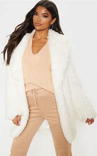Image result for White Faux Fur Jacket