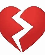 Image result for Red Broken Heart Emoji Transparent