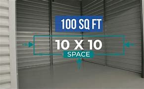 Image result for 10X10 Storage Unit Size