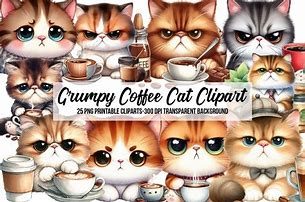 Image result for Grumpy Cat Coffee Clip Art