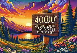 Image result for 4000 M to Feet