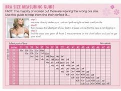 Image result for Measure Bra Size Chart