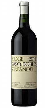 Image result for Ridge Zinfandel Paso Robles