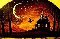 Image result for Vintage Halloween Paintings