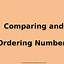 Image result for Ordering Whole Numbers