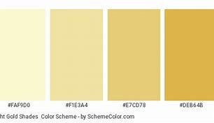 Image result for Light Gold Color Scheme