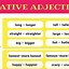 Image result for Comparative Adjectives Rules