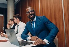 Image result for Professional Black Man in Office