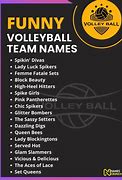 Image result for Funny Volleyball Team Names