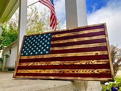 Image result for Wood American Flag Decor