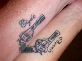 Image result for Bonnie and Clyde Matching Tattoos