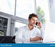 Image result for Happy Person On Phone and Laptop