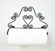 Image result for Wrought Iron Heart Paper Towel Holder