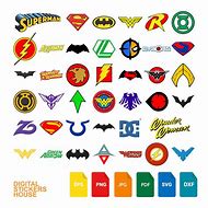 Image result for All DC Superhero Logos
