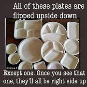 Image result for Upside Down Plates Meme