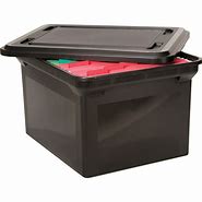 Image result for Black Plastic Storage Boxes