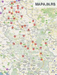 Image result for Srbija Mapa Gradova