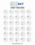 Image result for 30-Day Tracker Template