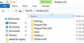 Image result for How Do Window 10 C Drive Look Like