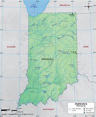 Image result for Indiana Physical Map