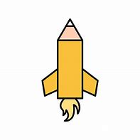 Image result for Pencil Rocket Vector
