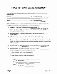 Image result for Triple Net Lease Agreement Template