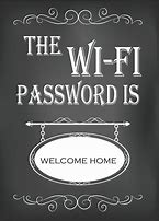 Image result for Wi-Fi Password Sign Free