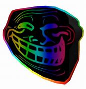 Image result for Troll Face Minecraft Rainbow