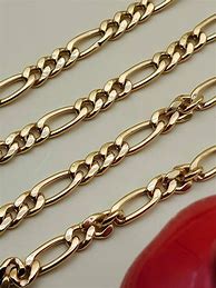 Image result for 18K Gold Figaro Chain