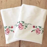 Image result for Vintage Hand Embroidered Pillowcases