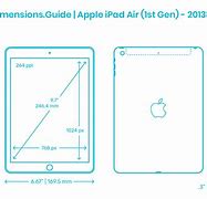 Image result for iPad Air 1 Dimension