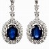 Image result for Sapphire and Diamond Drop Earrings