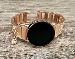 Image result for Galaxy Watch 4 Rose Gold Black Band