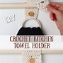 Image result for Crochet Kitchen Towel Holder Pattern Free